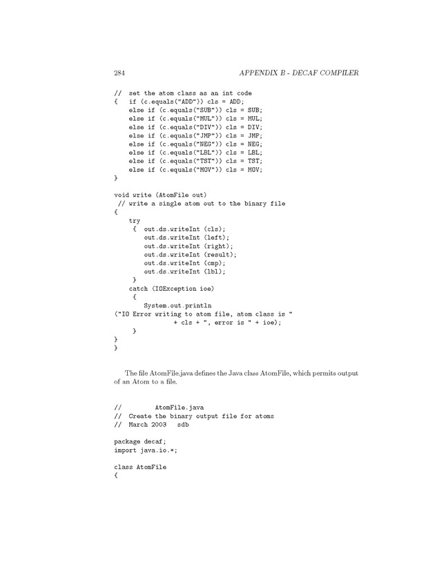 Compiler Design: Theory, Tools, and Examples - Page 284